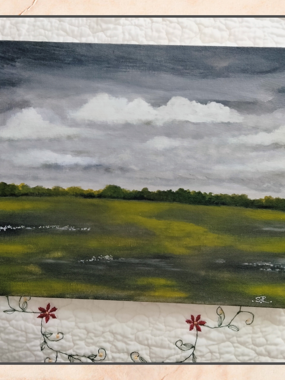 "Moody Skies"Landscape Wall Art(Acrylic)